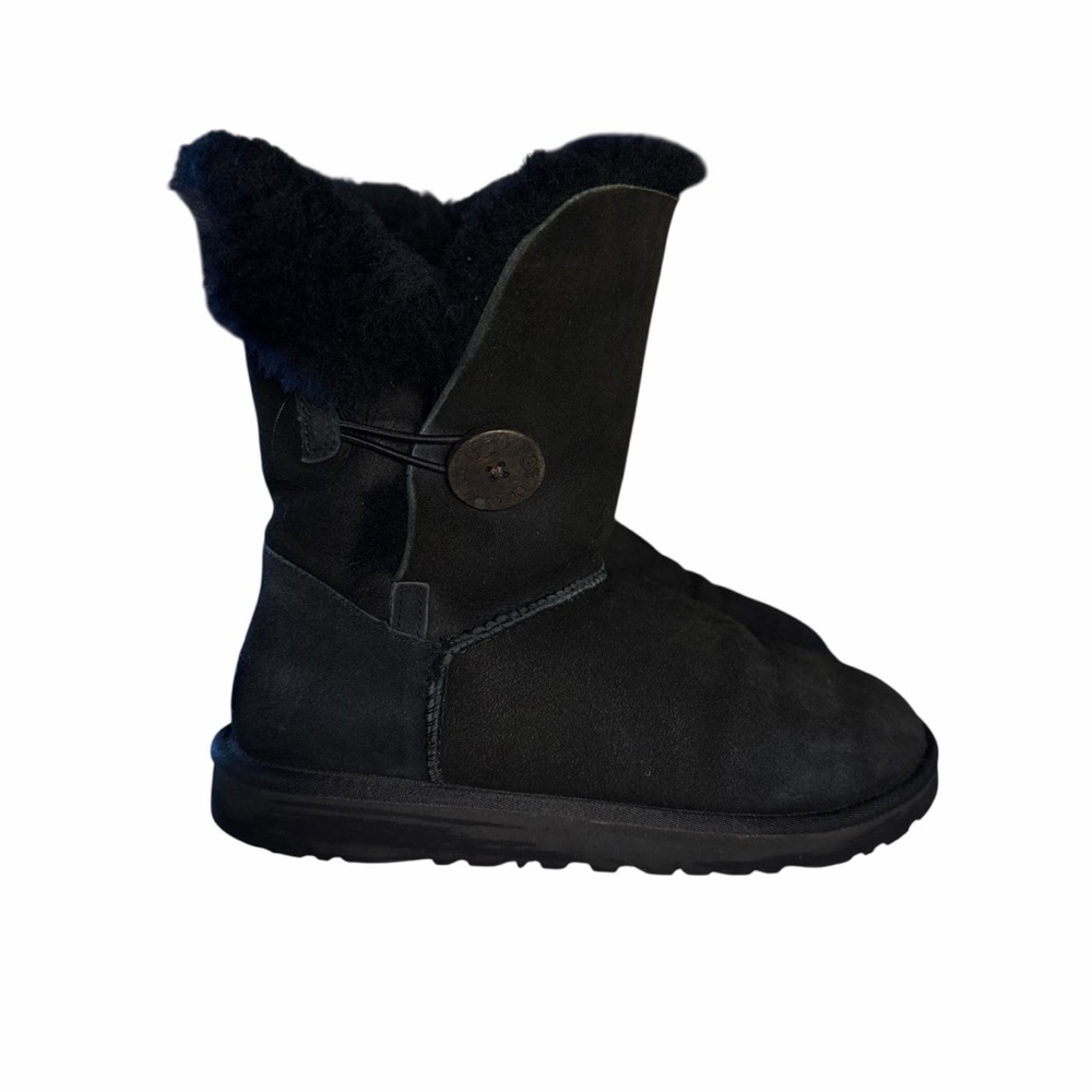 UGG Classic Short Bailey Button Black Winter Boots - image 3